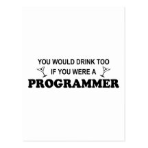 För drink programmerare för - vykort