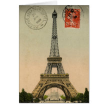 För Eiffel för vintage fransk chic Paris torn vyko