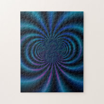 För fältFractal för blått magnetiskt pussel