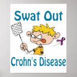 För flugsmälla Crohn'S-Sjukdom ut affisch