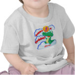 För födelsedagalligator för lycklig 1st ballong t shirt