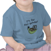 För födelsedagapa för tvilling- pojkar 1st Tshirts