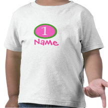 För födelsedagpersonlig för flicka första skjorta tee shirts