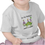 För födelsedagpersonlig för sköldpadda 1st Tshirt T-shirt