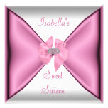 För födelsedagsfestsöt för sweet sixteen söta 16 r anpassade inbjudningskort