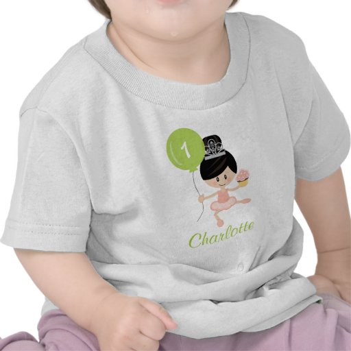 För födelsedagskjorta för Ballerina första asiat T-shirt