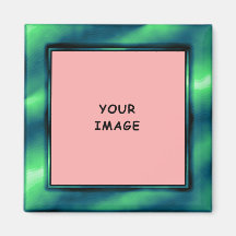För fotoram för hav grön magnet kylskåpsnagnet