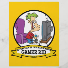 FÖR GAMERUNGE FÖR VÄRLDAR MEST UNDERBAR TECKNAD FLYGBLAD