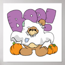 för halloween för buspöke gullig design nalle posters