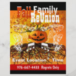 För Halloween för nedgångfamiljmöte reklamblad för Full Färg Flygblad