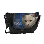 För hårkatt för britt kort messenger bag