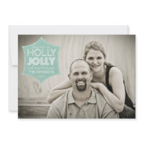 För helgdagfoto för järnek Jolly kort