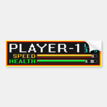 För huvudvägRacer för spelare 1 bildekal