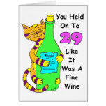 För kattfödelsedag för intresse 30 Winey kort