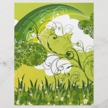 För klöverShamrock för saint patrick's day lycklig Flyg Blad