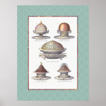 För kökväggen! Vintagefranskbakelser Print