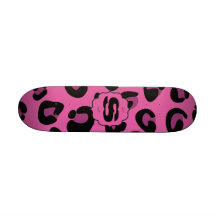 För LeopardCheetah för rosor svart Skateboard för 