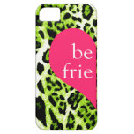 För limefruktLeopard för 311 bästa vän vänster sid iPhone 5 Fodral