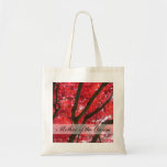 för lönnträd för nedgången hänger lös rött bröllop tote bags