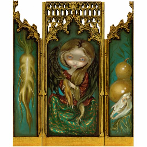 För mandrakeängel för Mandragora gotisk Triptych Acrylic Cut Out