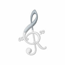 För medlemkonsert "för R" - musikbandet - broderad Broderad Tröja