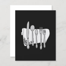 För menyreklamblad för Silverware beställnings- ma Full Färg Flygblad