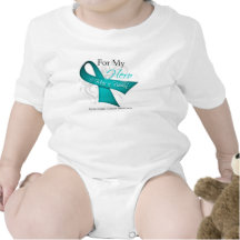 För min hjälte ha på sig jag en Gynecologic cancer T-shirt