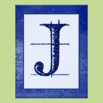 För Monogrambröllop för ritning "J" inbjudningar inbjudningar