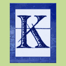 För Monogrambröllop för ritning "K" inbjudningar inbjudningar