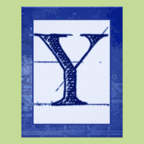 För Monogrambröllop för ritning "Y" inbjudningar inbjudningar