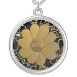 För mors daghalsband för guld- daisy Filigree smyc