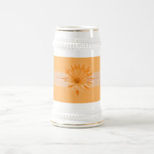 För orange anpassademuggar, koppar & steins lilly