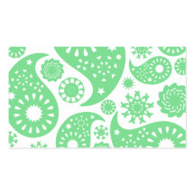 För Paisley för pastell grön design mönster Visit Kort