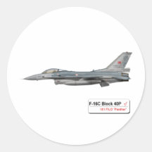 För panterF-16 för 181 FILO falk Runda Klistermärken