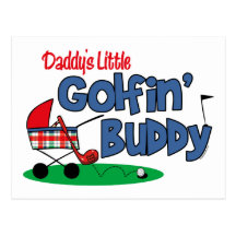 För pappor Golfin lite kompis Vykort