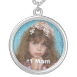 För personligfoto för mamma #1 halsband