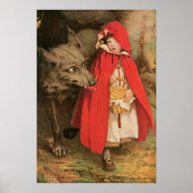För ridninghuva för vintage lite röd Jessie Wilcox Posters
