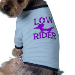 För ryttareballong för älsklings- skjorta låg hund t-shirt för husdjur