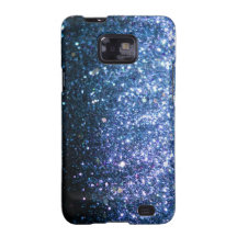 För Samsung för blåttgnistraglitter fodral galax