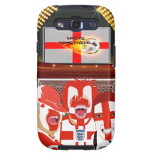 För Samsung för England fotbollfläkt fodral galax 