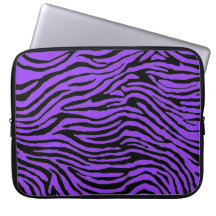 för sebrarand för purpleand svart laptop sleeve datorskydd