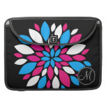 För shock rosakricka för beställnings- Monogram in MacBook Pro Sleeves