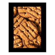 För Shortbreadkakor för choklad randig vykort