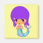 för sjöjungfrulilor för chibi magical hår magneter för kylskåp