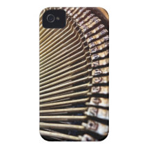 För skrivmaskinsslagmän för vintage antikt fodral  iPhone 4 hud