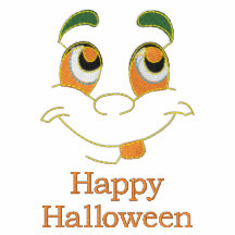 För spökeansikte för happy halloween gullig t-skjo