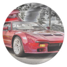 För sportbilklassikern för HDR verkställer exotisk Dinner Plates