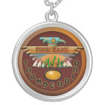för stenThunderbird för Topaz 3D amulett Halsband