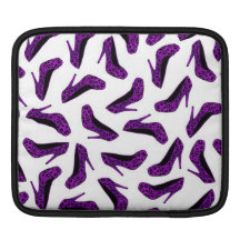 För tryckkicken för den purpurfärgade leoparden sk iPad sleeve
