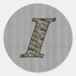 För vanlig hortensiablommigt för Monogram initial 